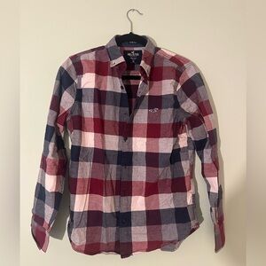 Hollister plaid button down